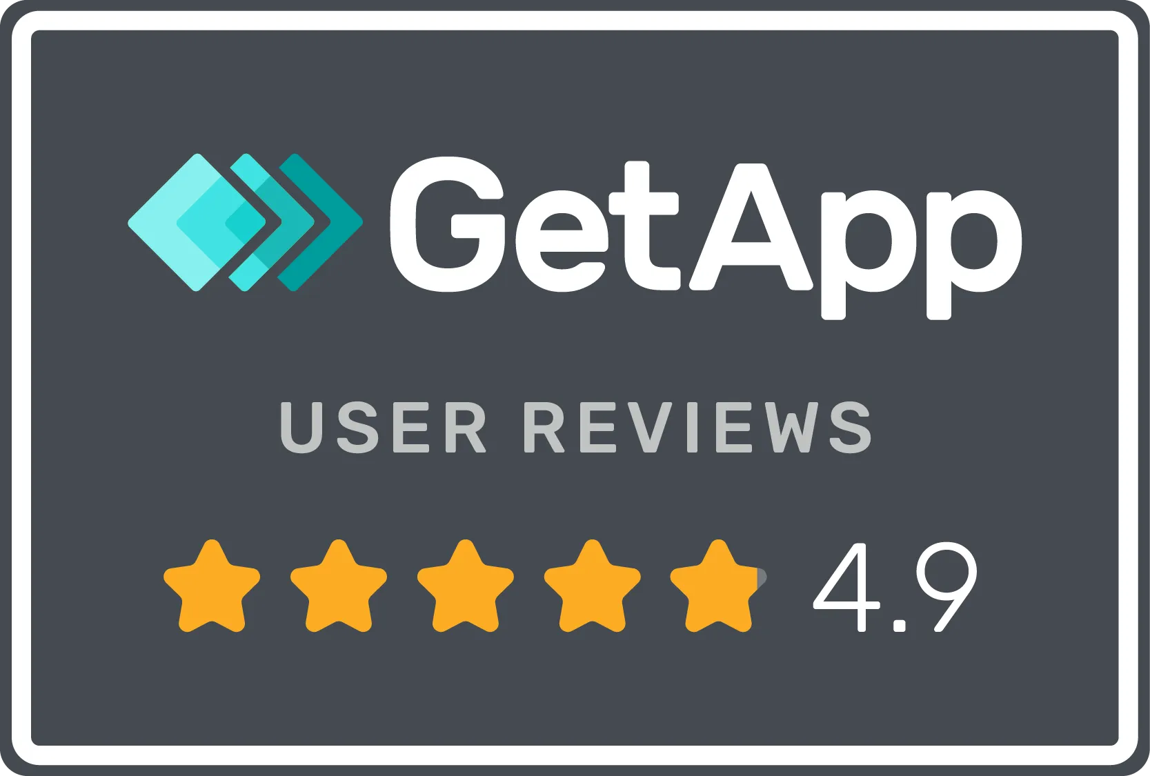 GetApp reviews badge