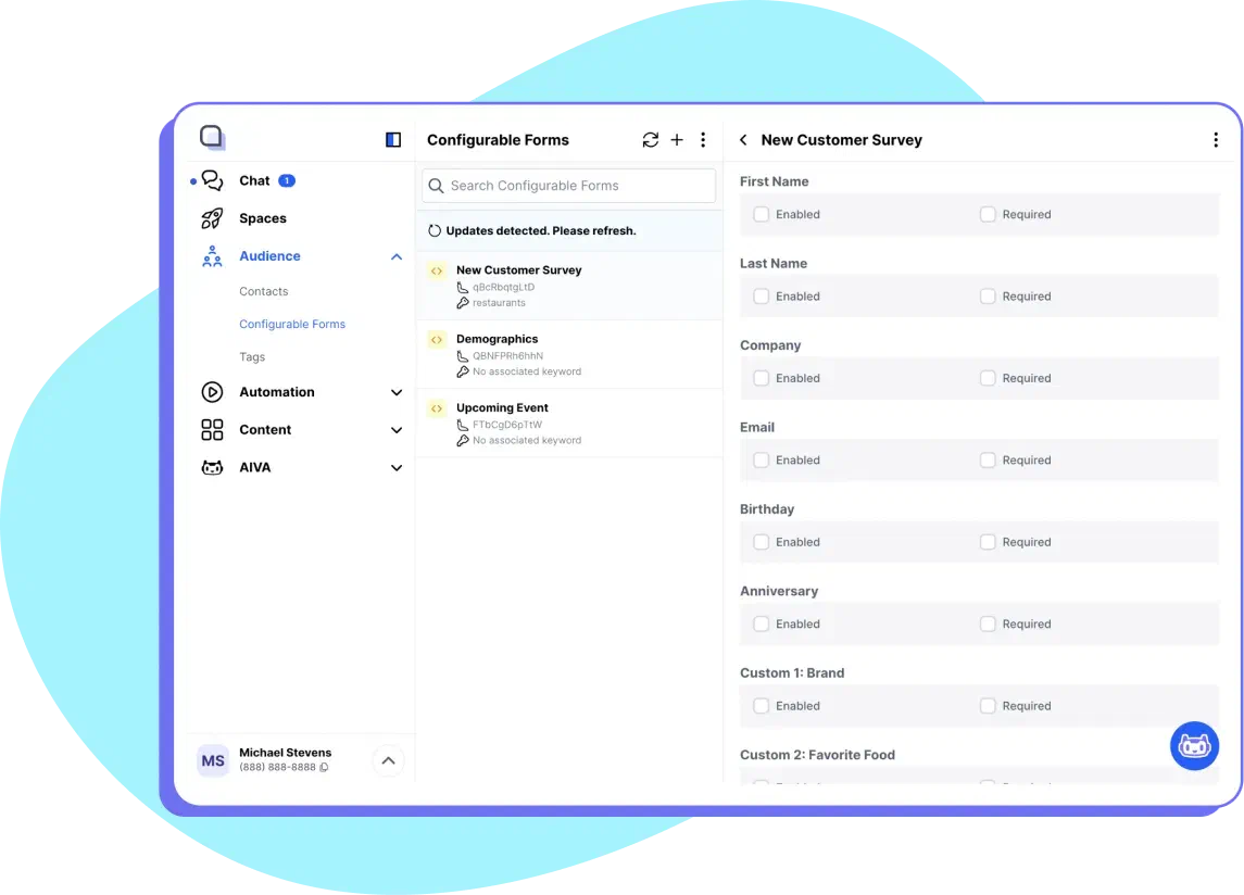 A shared inbox of customer text conversations in Project Broadcast